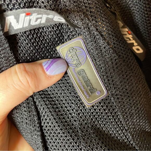 NITRO RACING Men's black padded dura guard motorcycle jacket size small - Picture 6 of 11